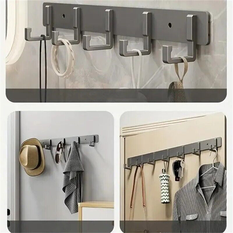 Key Holder Rack With 3 To 7 Hooks Wall Mounted