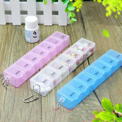 Weekly 7 Day Pill Box Medicine Tablet Organiser Storage Case