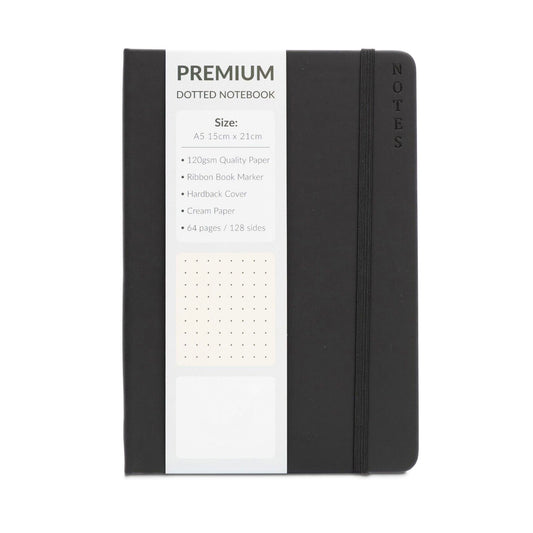 A5 Hardback Premium Dotted Bullet Journal Notebook