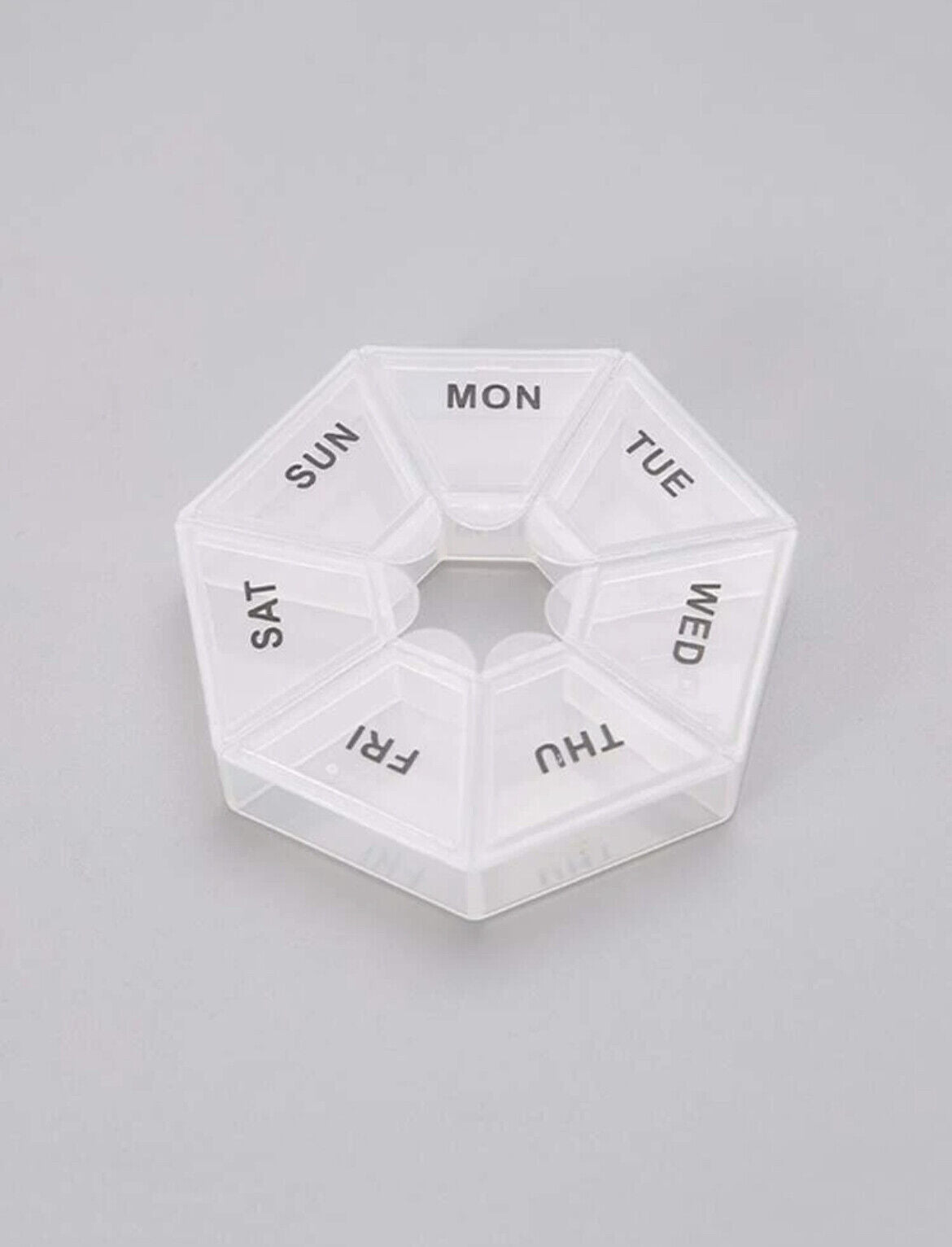 Weekly 7 Day Round Pill Box Medicine Tablet Organiser Storage Case