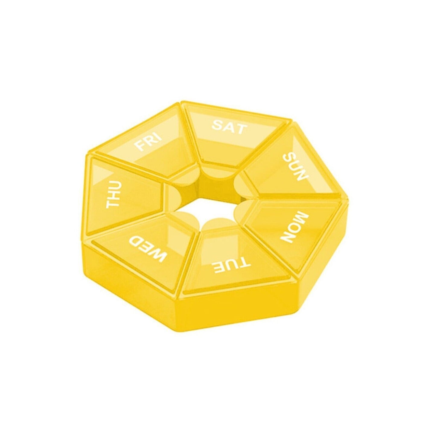 Weekly 7 Day Round Pill Box Medicine Tablet Organiser Storage Case