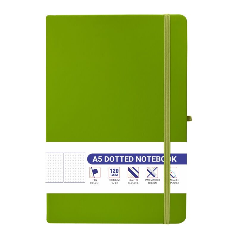 A5 Hardback Dotted Bullet Journal Notebook