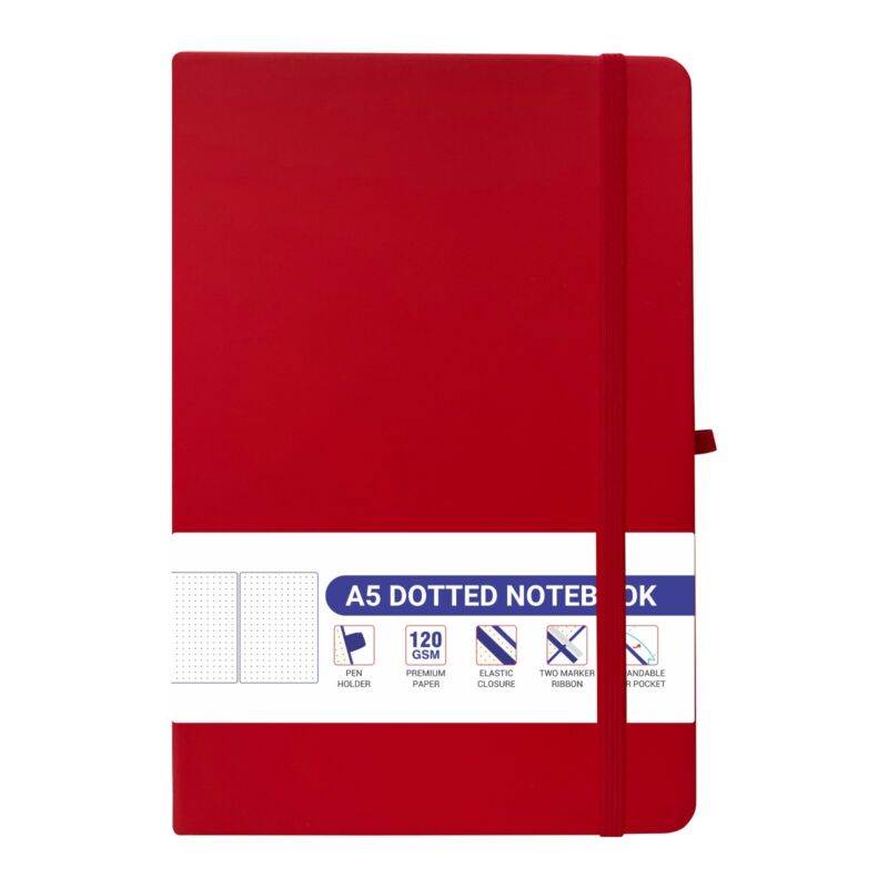 A5 Hardback Dotted Bullet Journal Notebook