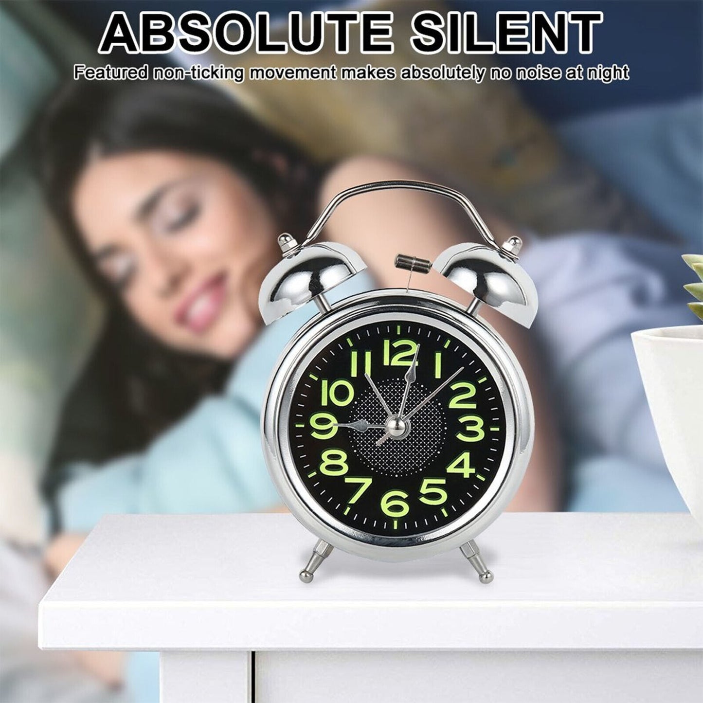Analogue Loud Twin Bell Bedside Alarm Clock