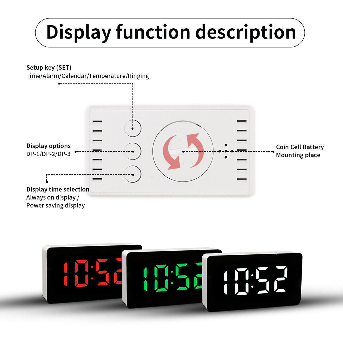 Digital Bedside Alarm Clock