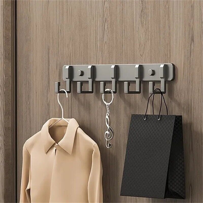 Key Holder Rack With 3 To 7 Hooks Wall Mounted