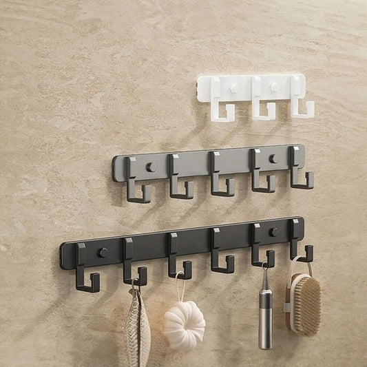 Key Holder Rack With 3 To 7 Hooks Wall Mounted
