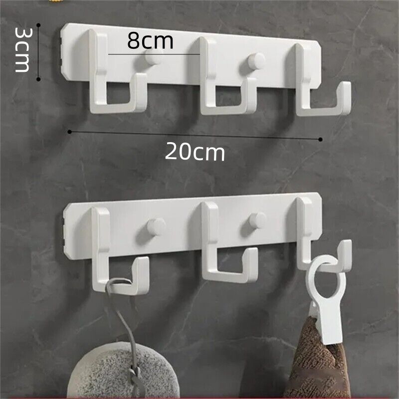 Key Holder Rack With 3 To 7 Hooks Wall Mounted