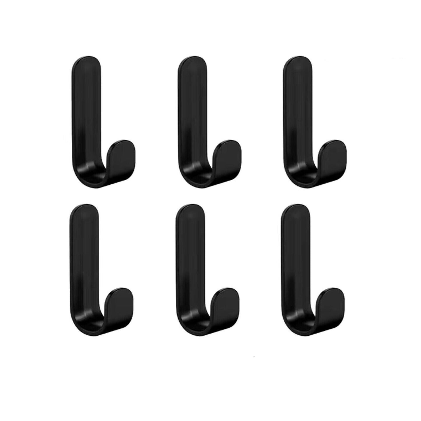 Self Adhesive Key Holder Storage Hooks Wall Mounted Pack of 6