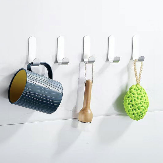 Self Adhesive Key Holder Storage Hooks Wall Mounted Pack of 6