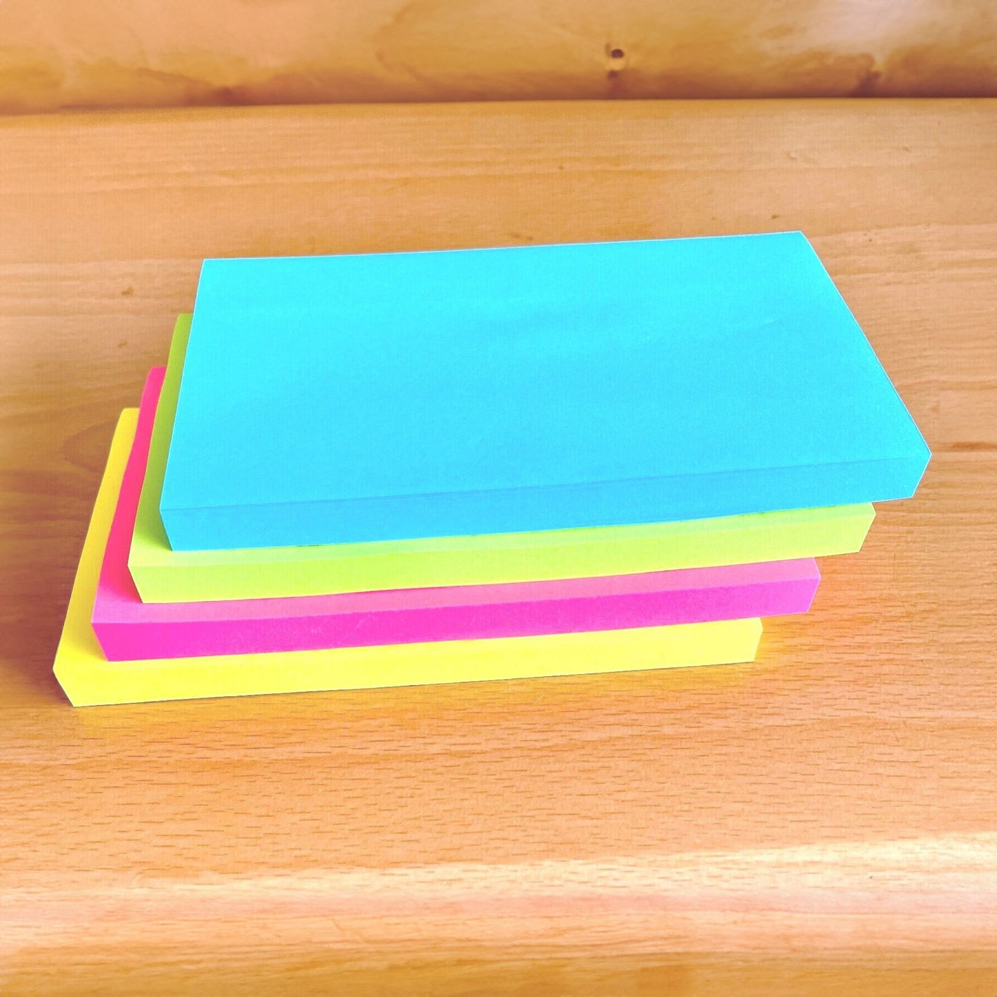 Sticky Notes Neon Pack of Three 76x127 mm