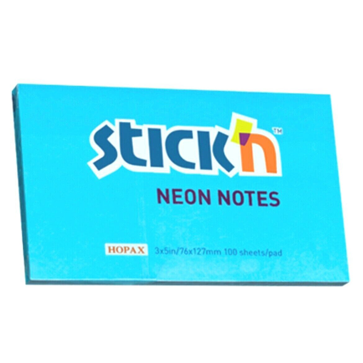Sticky Notes Neon Pack of Three 76x127 mm