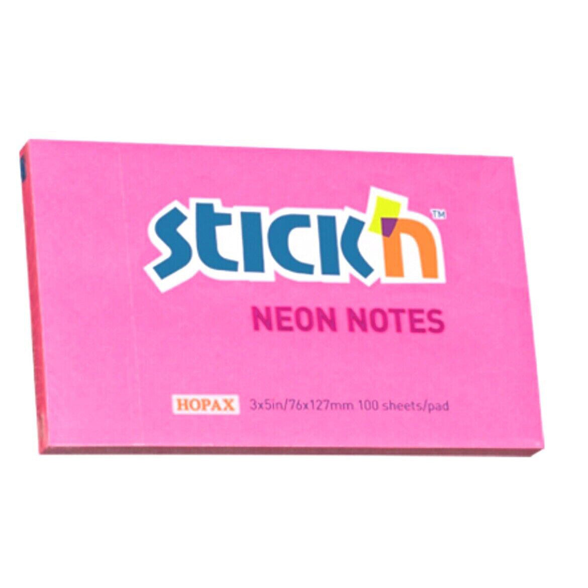 Sticky Notes Neon Pack of Three 76x127 mm