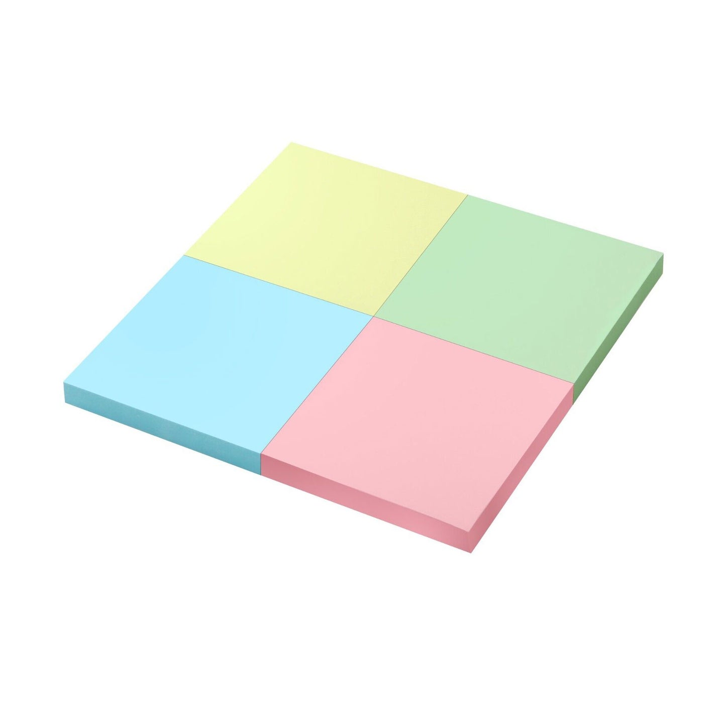 Sticky Notes Removable Reminder Pads Pastel Square 76x76 mm Pack of 4