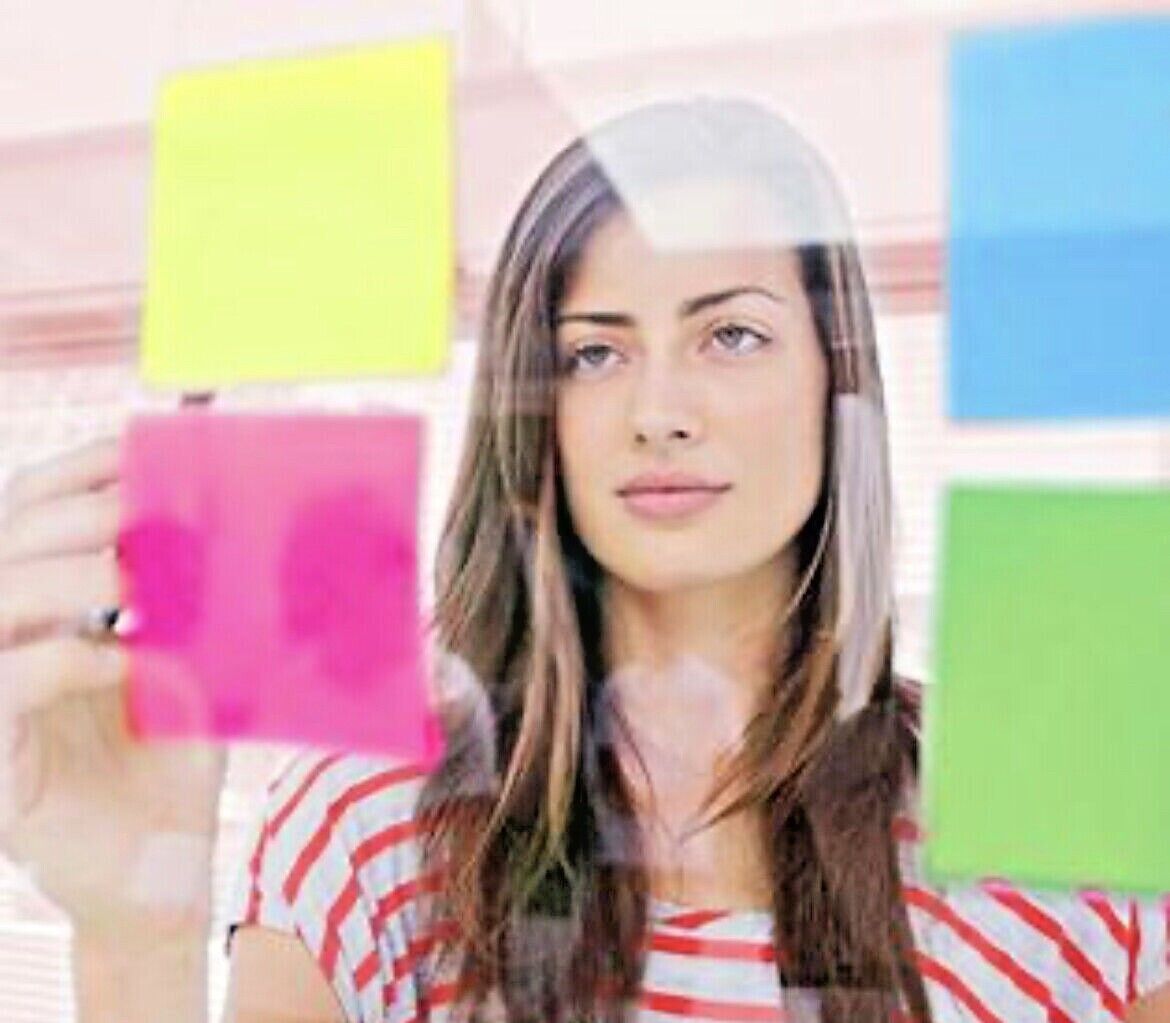 Sticky Notes Removable Reminder Pads Neon Square 76x76 mm Pack of 2