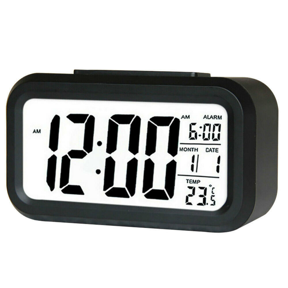 Digital Bedside Alarm Clock With Date And Temperature Display