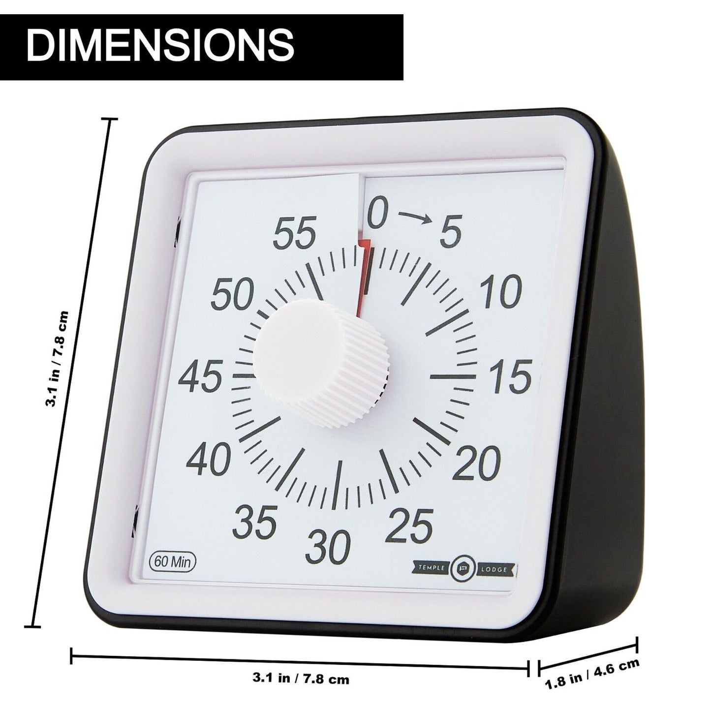 60 Minute Visual Timer Clock Time Management Tool