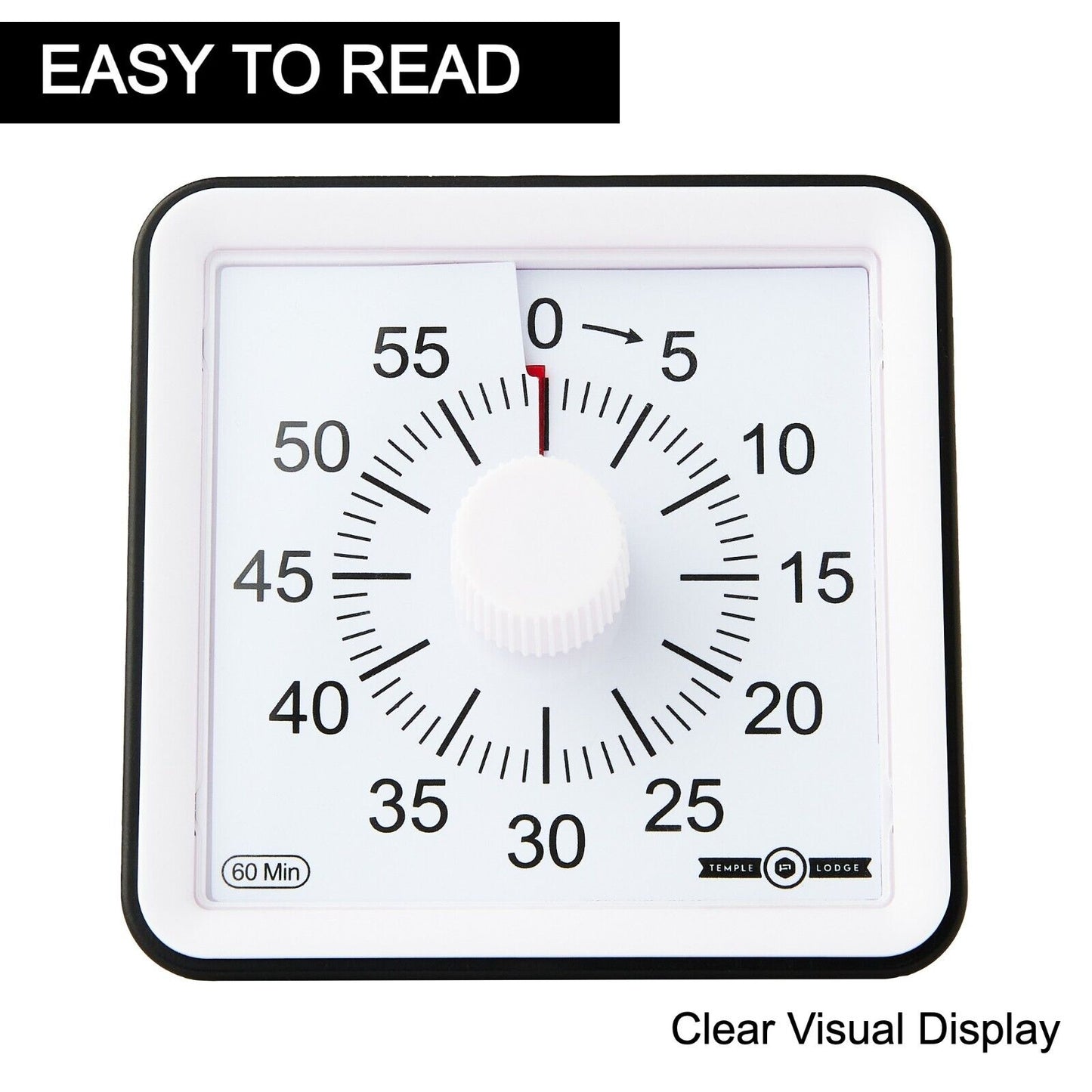 60 Minute Visual Timer Clock Time Management Tool