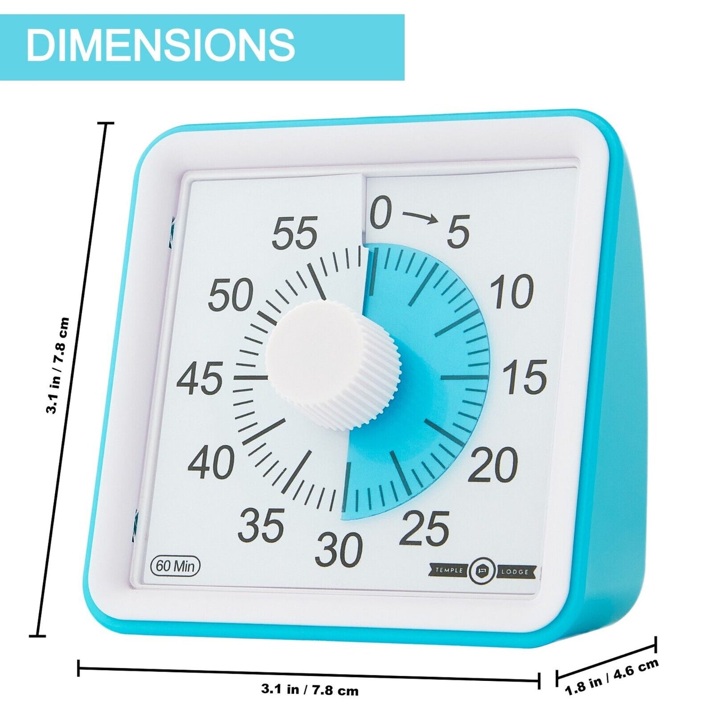 60 Minute Visual Timer Clock Time Management Tool
