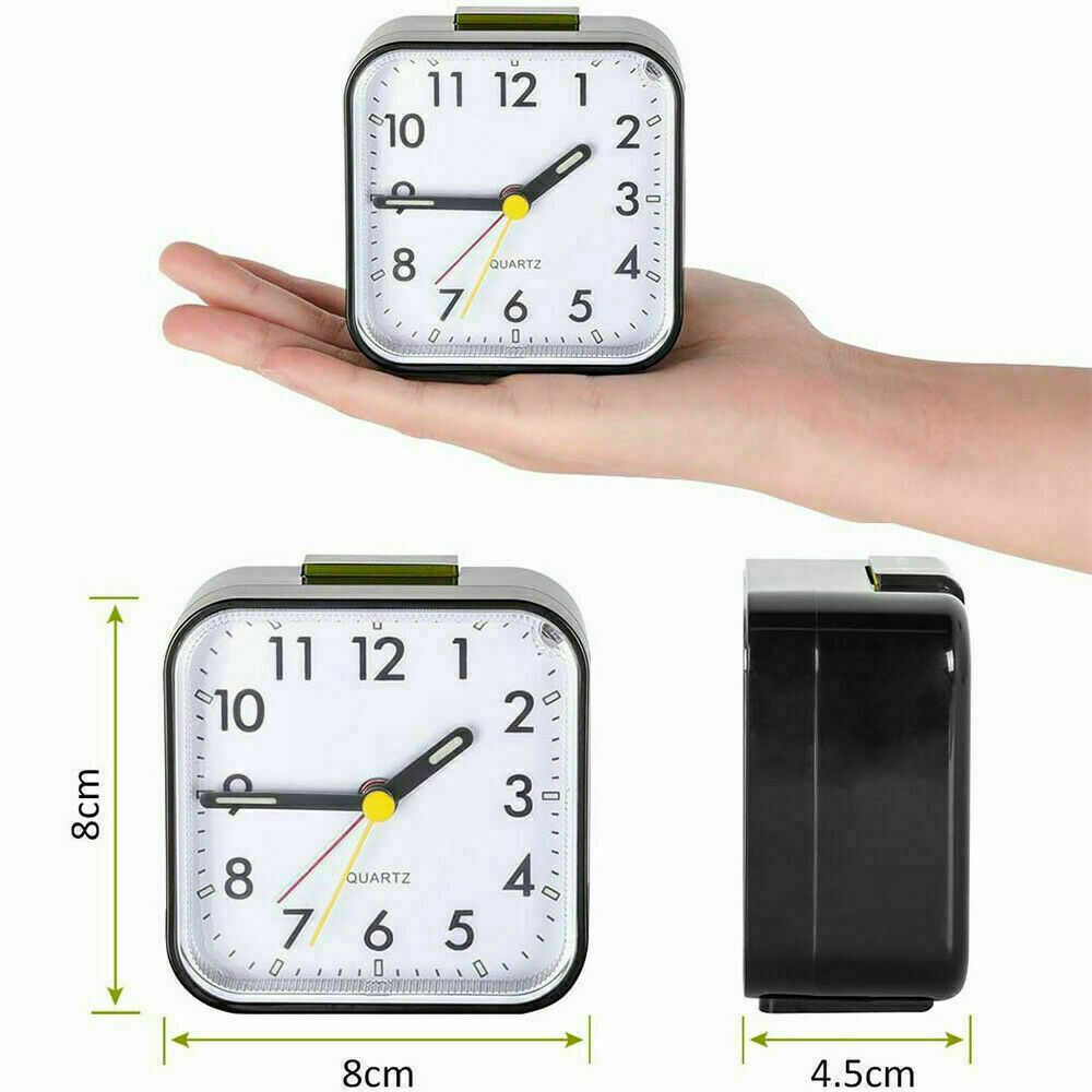 Analogue Bedside Alarm Clock With Night Light