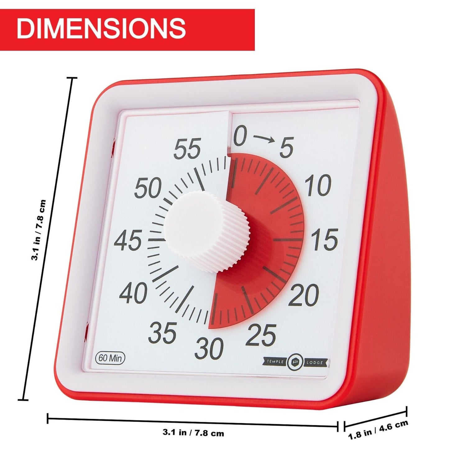 60 Minute Visual Timer Clock Time Management Tool