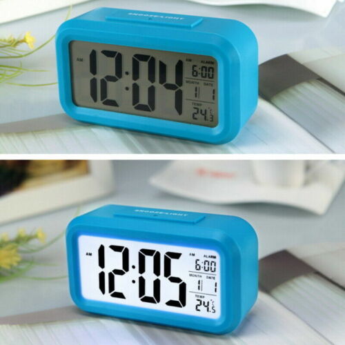 Digital Bedside Alarm Clock With Date And Temperature Display