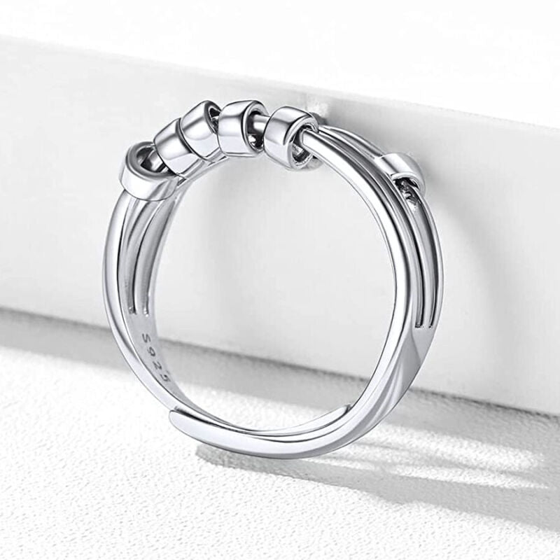 Silver Spinning Fidget Ring
