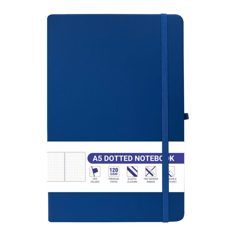 A5 Hardback Dotted Bullet Journal Notebook