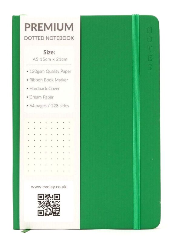 A5 Hardback Premium Dotted Bullet Journal Notebook